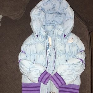 Diesel baby girls down puffer coat